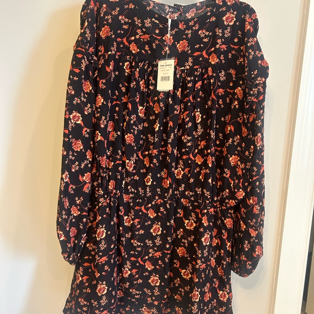 Free People Dark Floral Dress